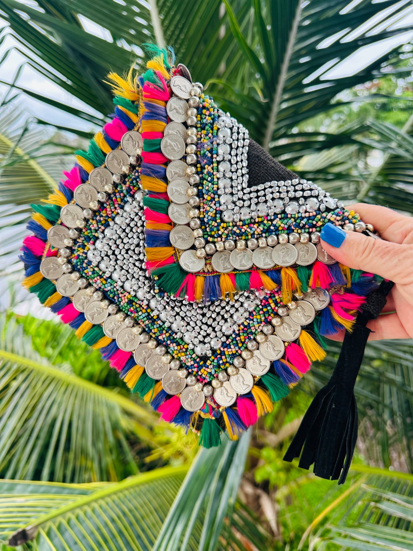 Bohemian Beaded Clutch