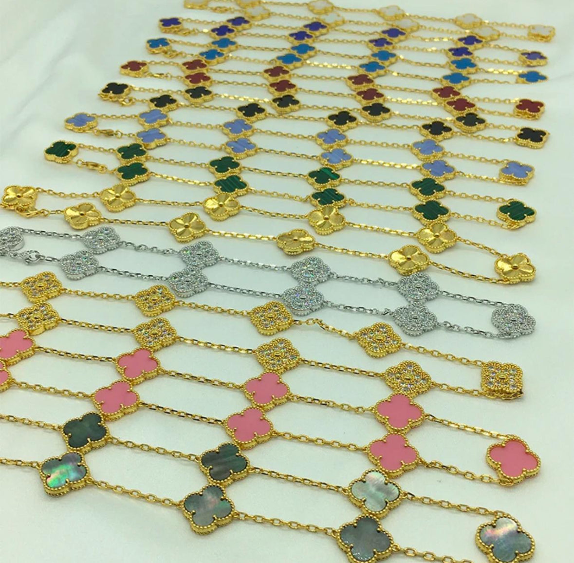 Multi 10 Clover Necklace