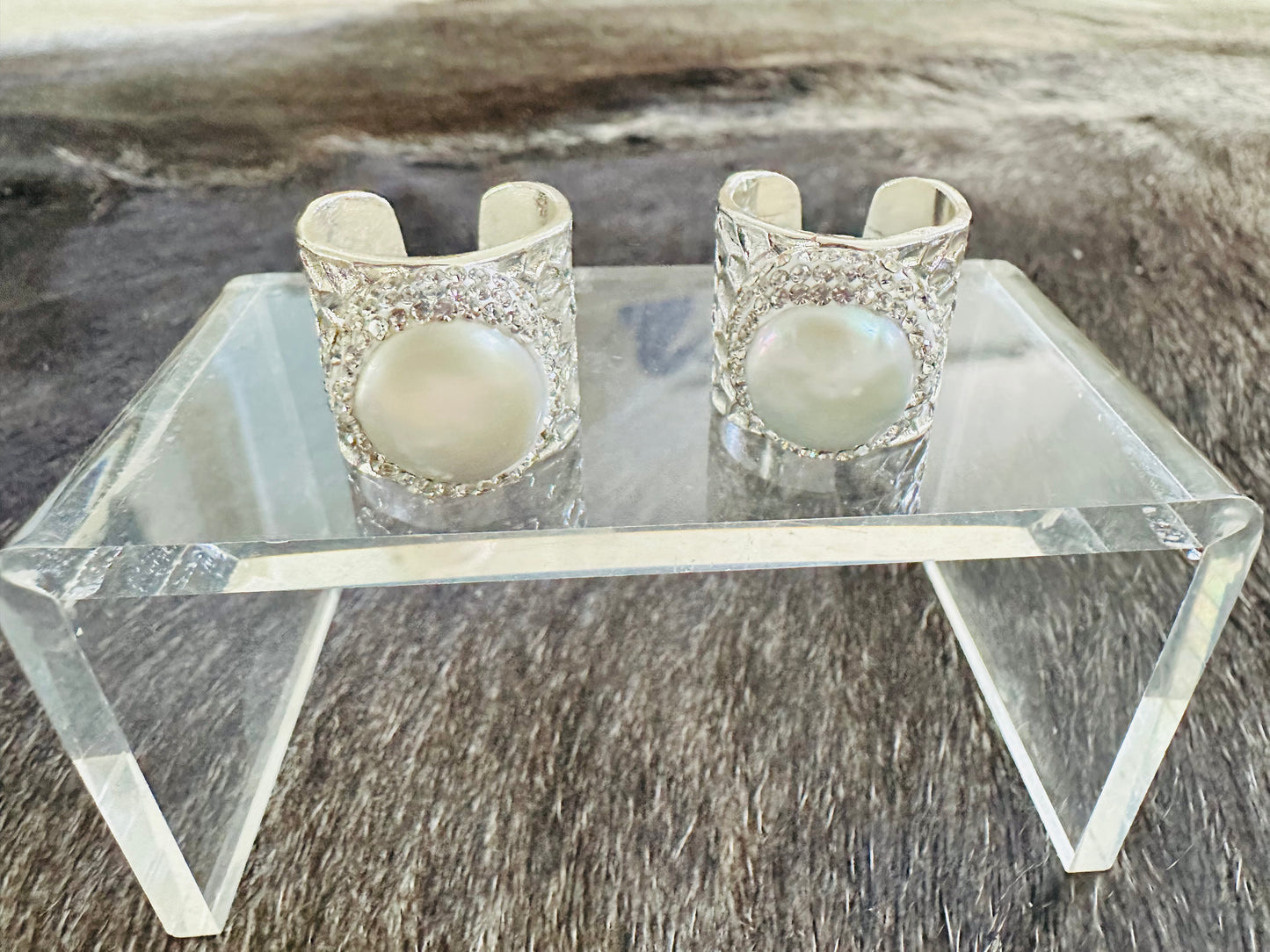 Pave Pearl Ring