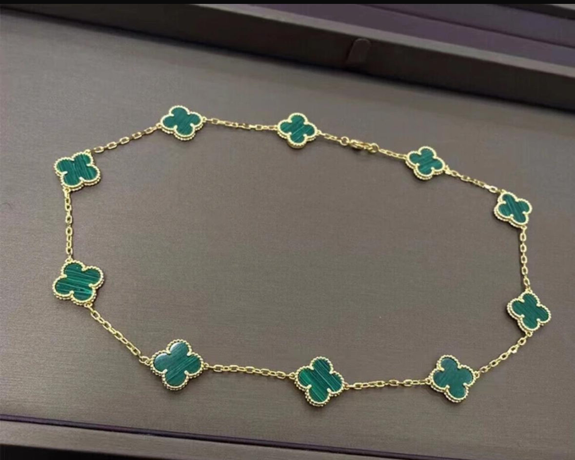 Multi 10 Clover Necklace