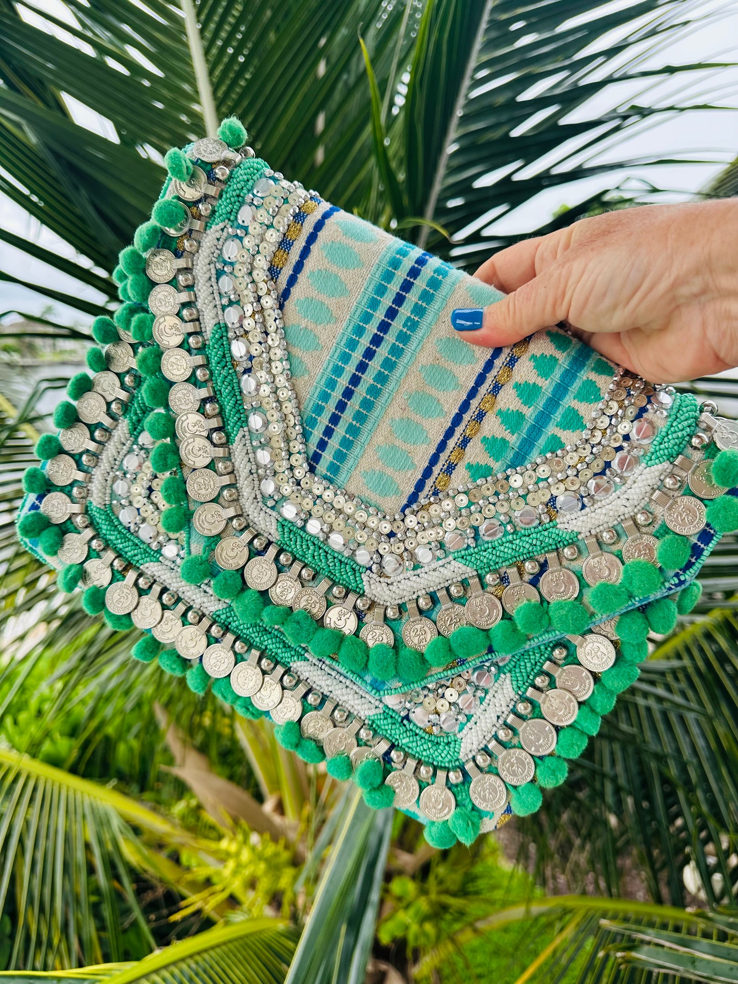 Bohemian Beaded Clutch