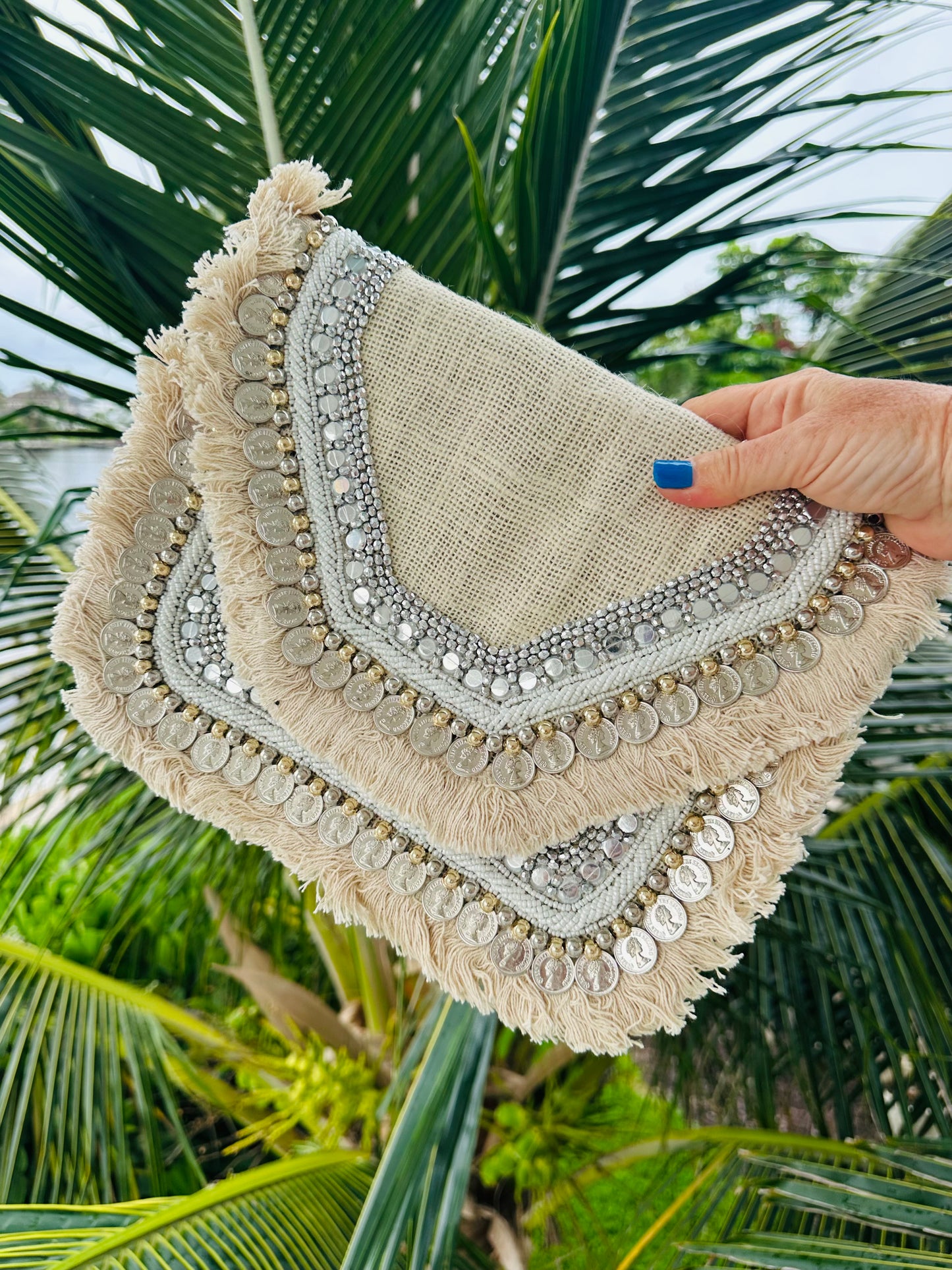 Bohemian Beaded Clutch