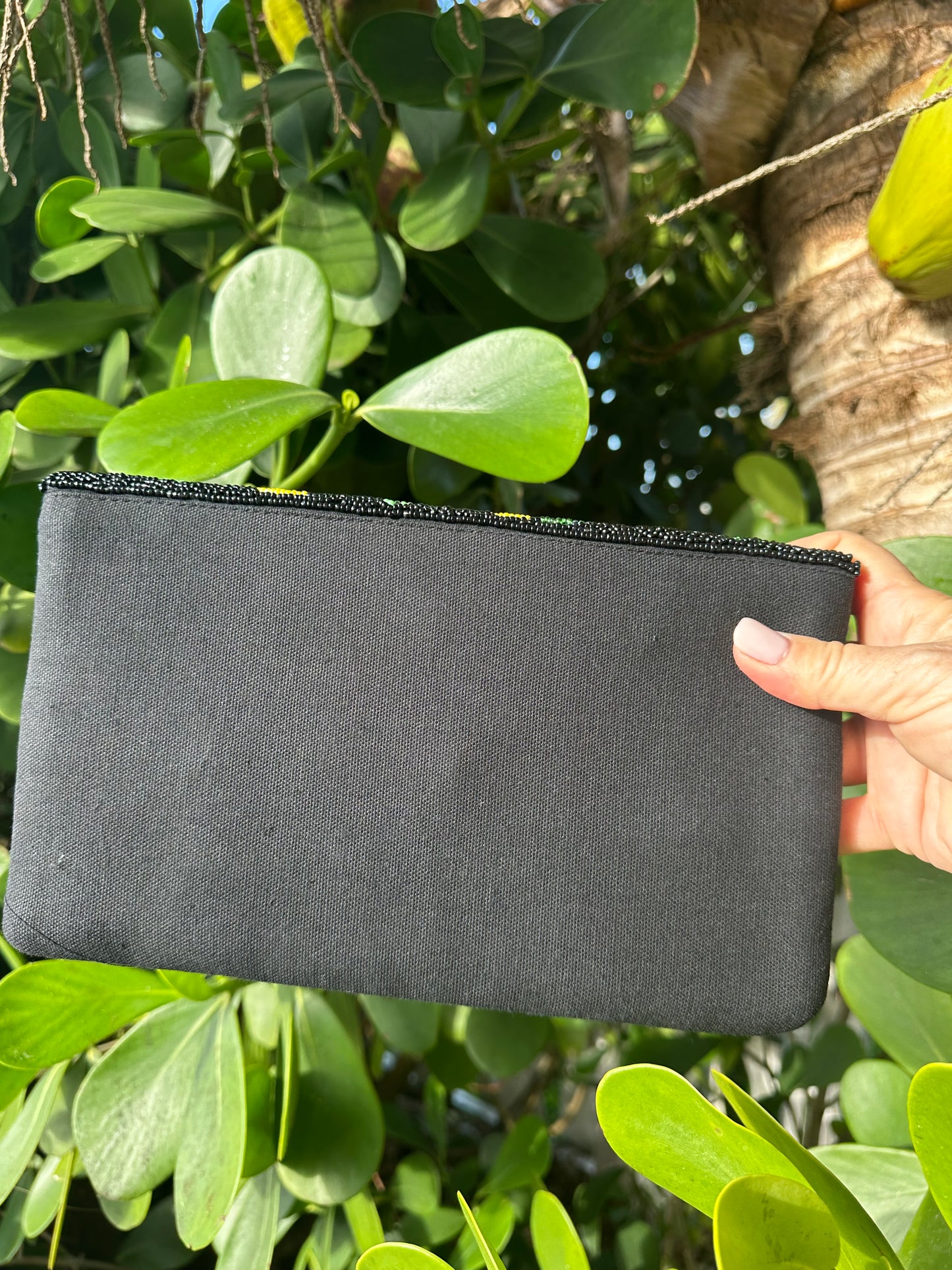Lemon on Black Clutch