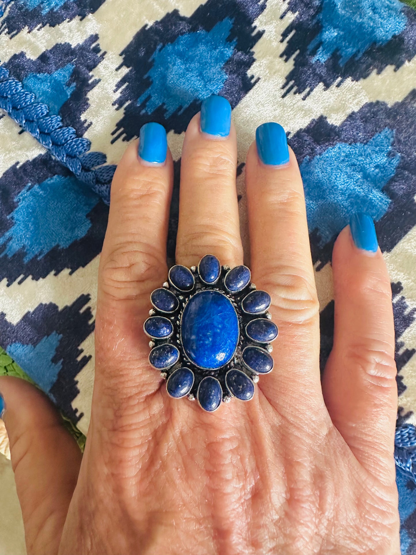 Adjustable Sterling Flower Rings