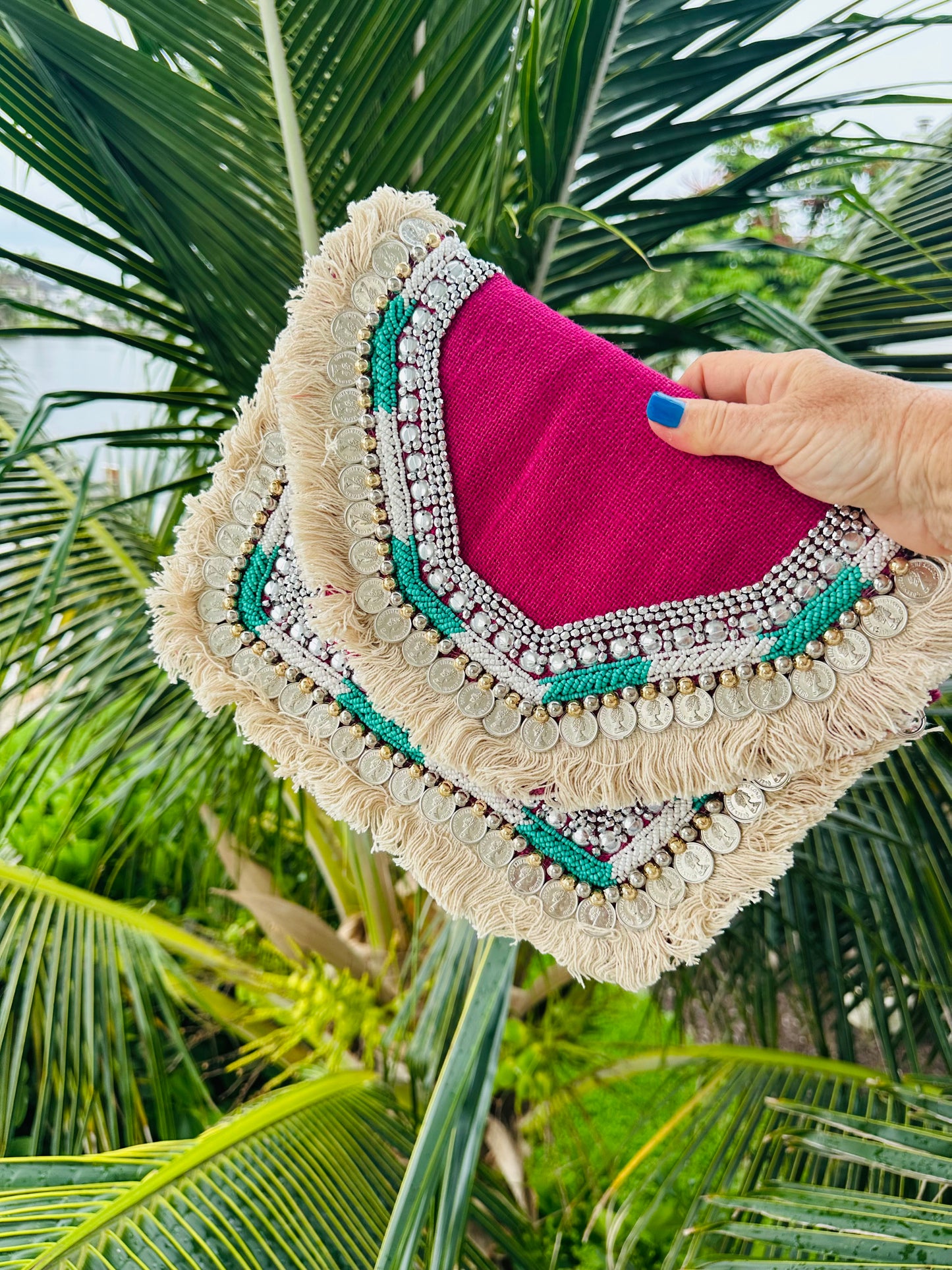 Bohemian Beaded Clutch