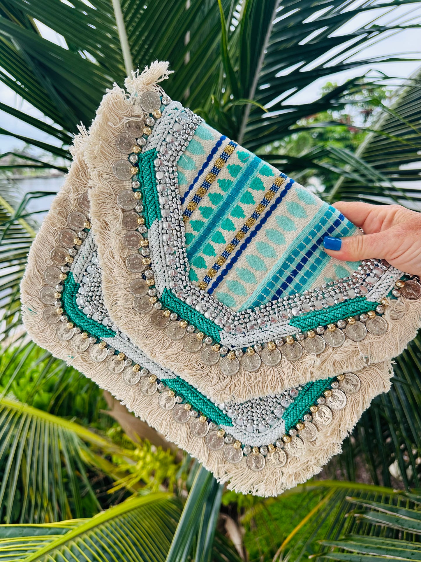Bohemian Beaded Clutch