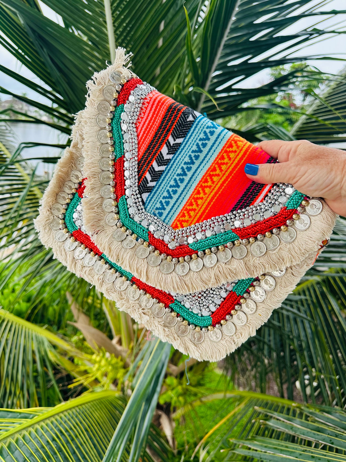 Bohemian Beaded Clutch