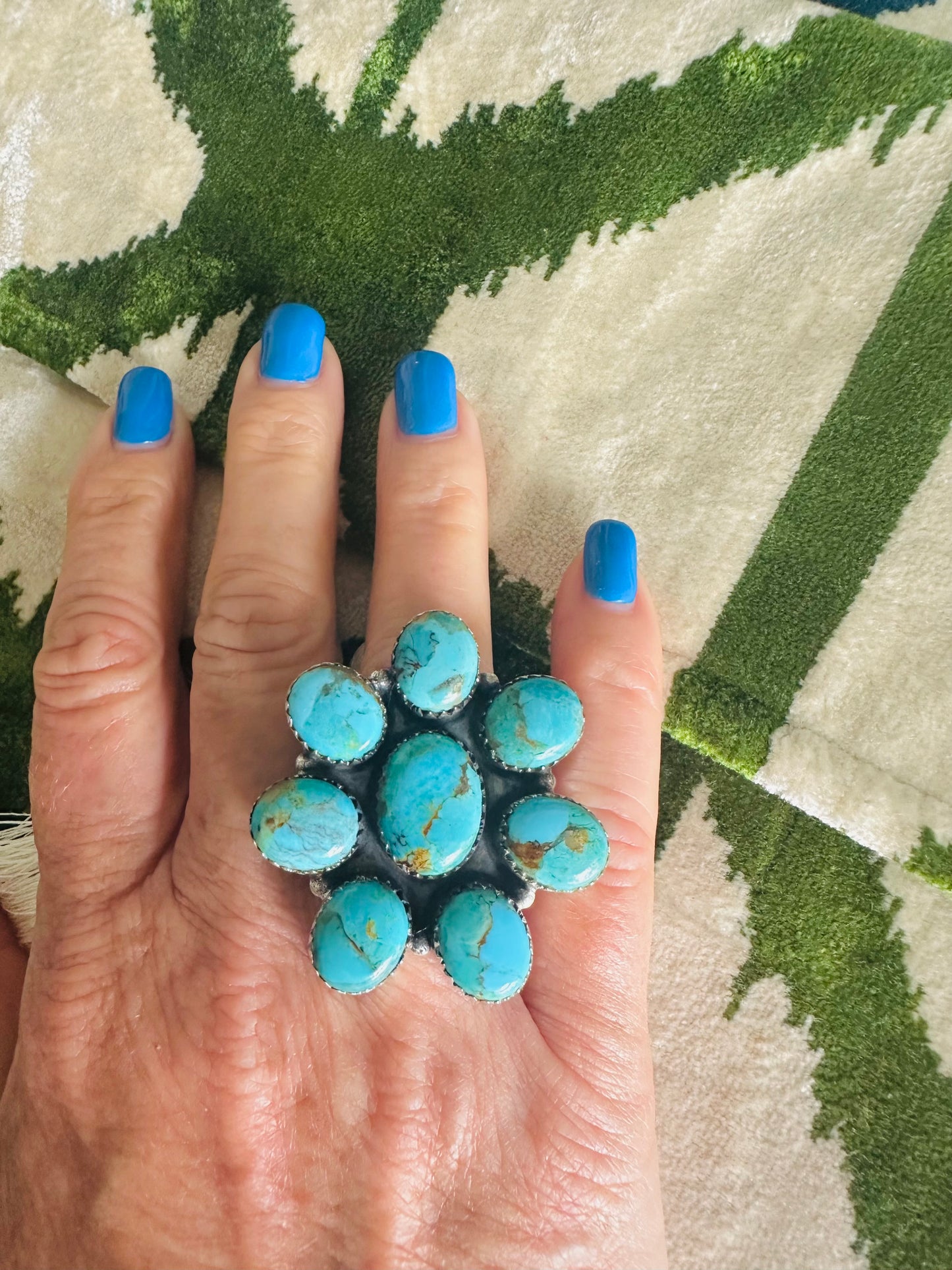 Adjustable Sterling Flower Rings