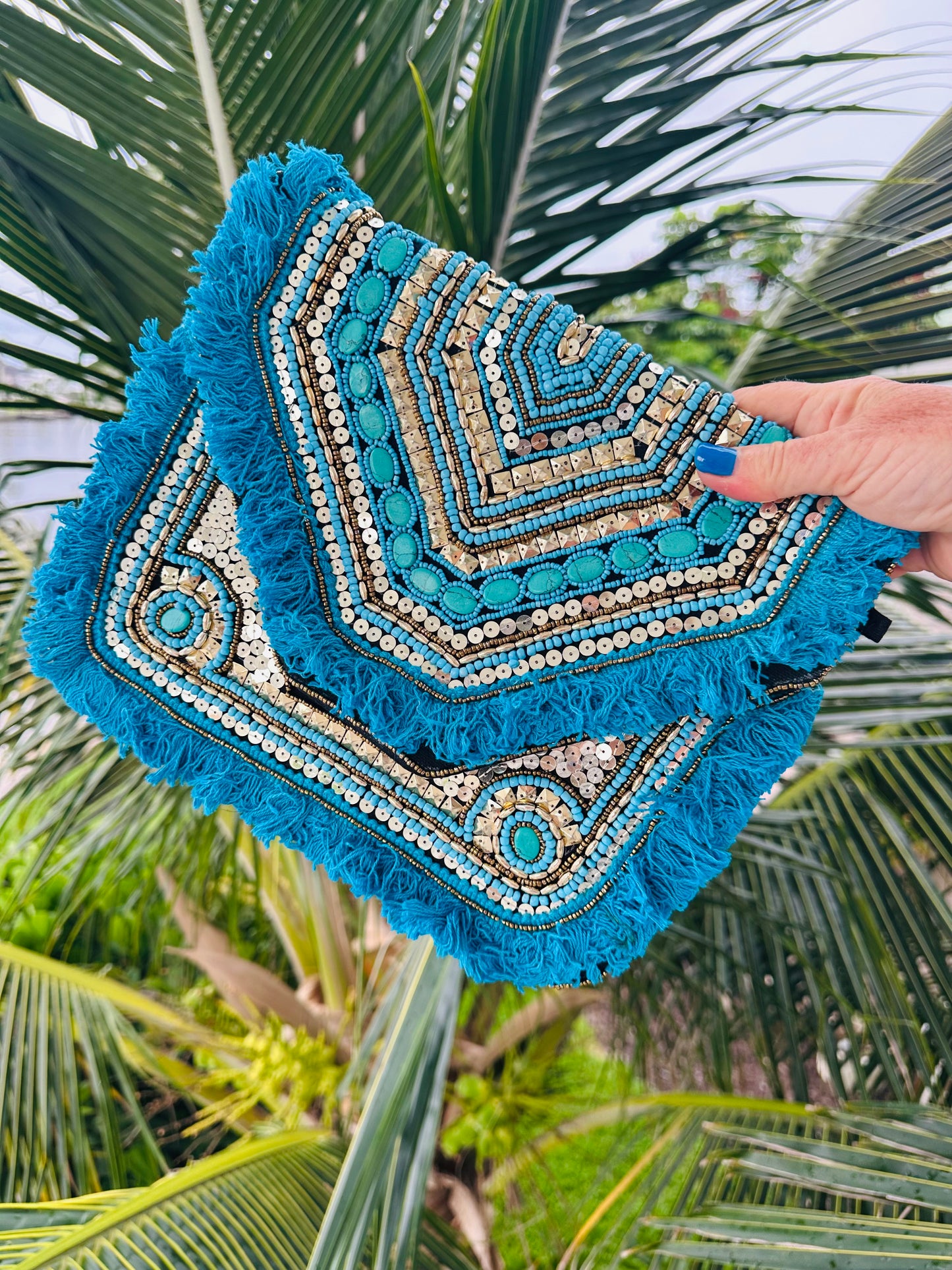 Bohemian Beaded Clutch