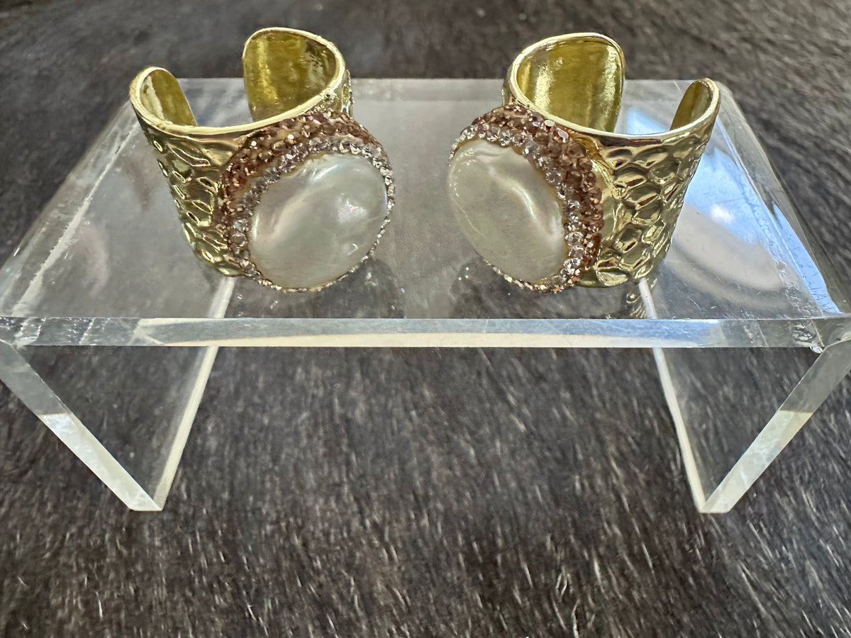 Pave Pearl Ring
