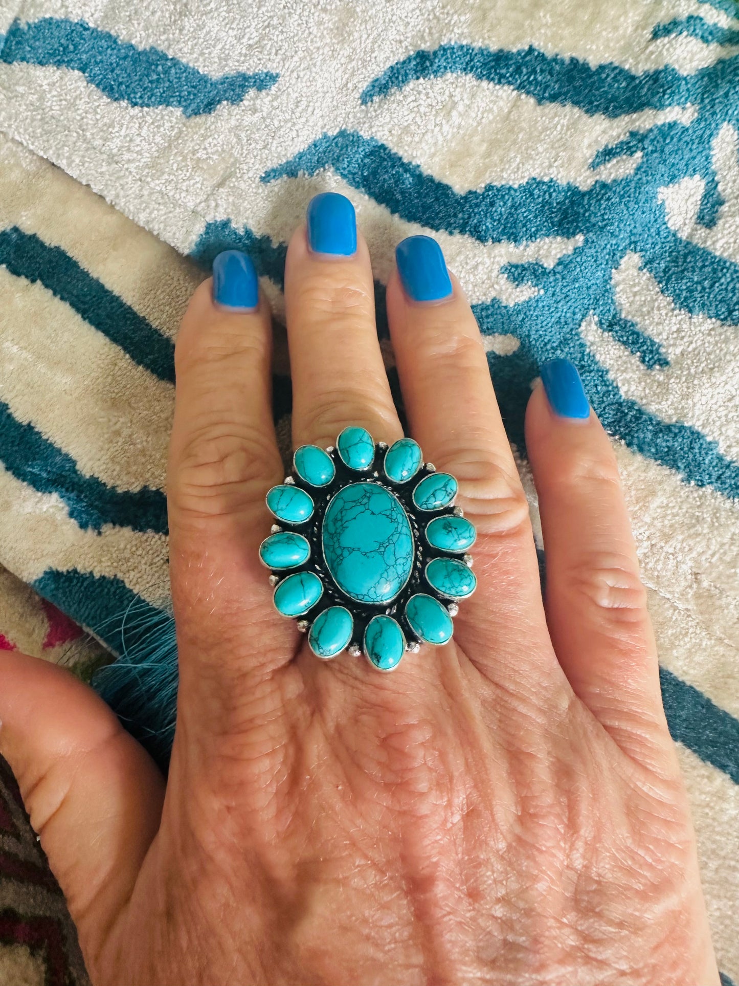 Adjustable Sterling Flower Rings