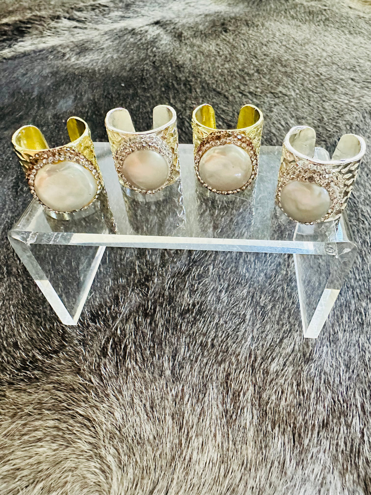 Pave Pearl Ring