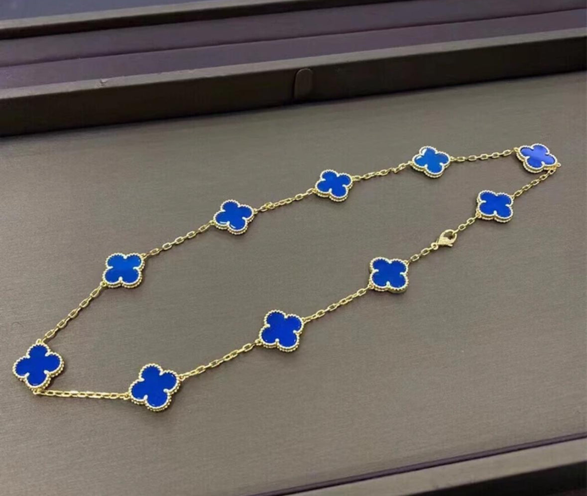 Multi 10 Clover Necklace