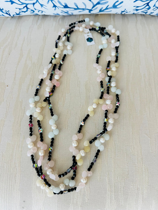 Triple layered Stone Necklace