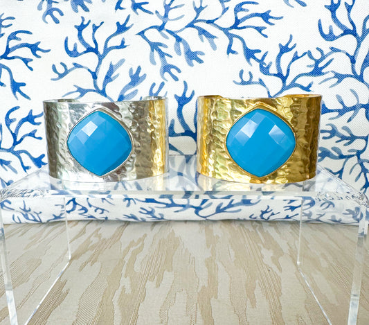 Turquoise Hammered Cuff
