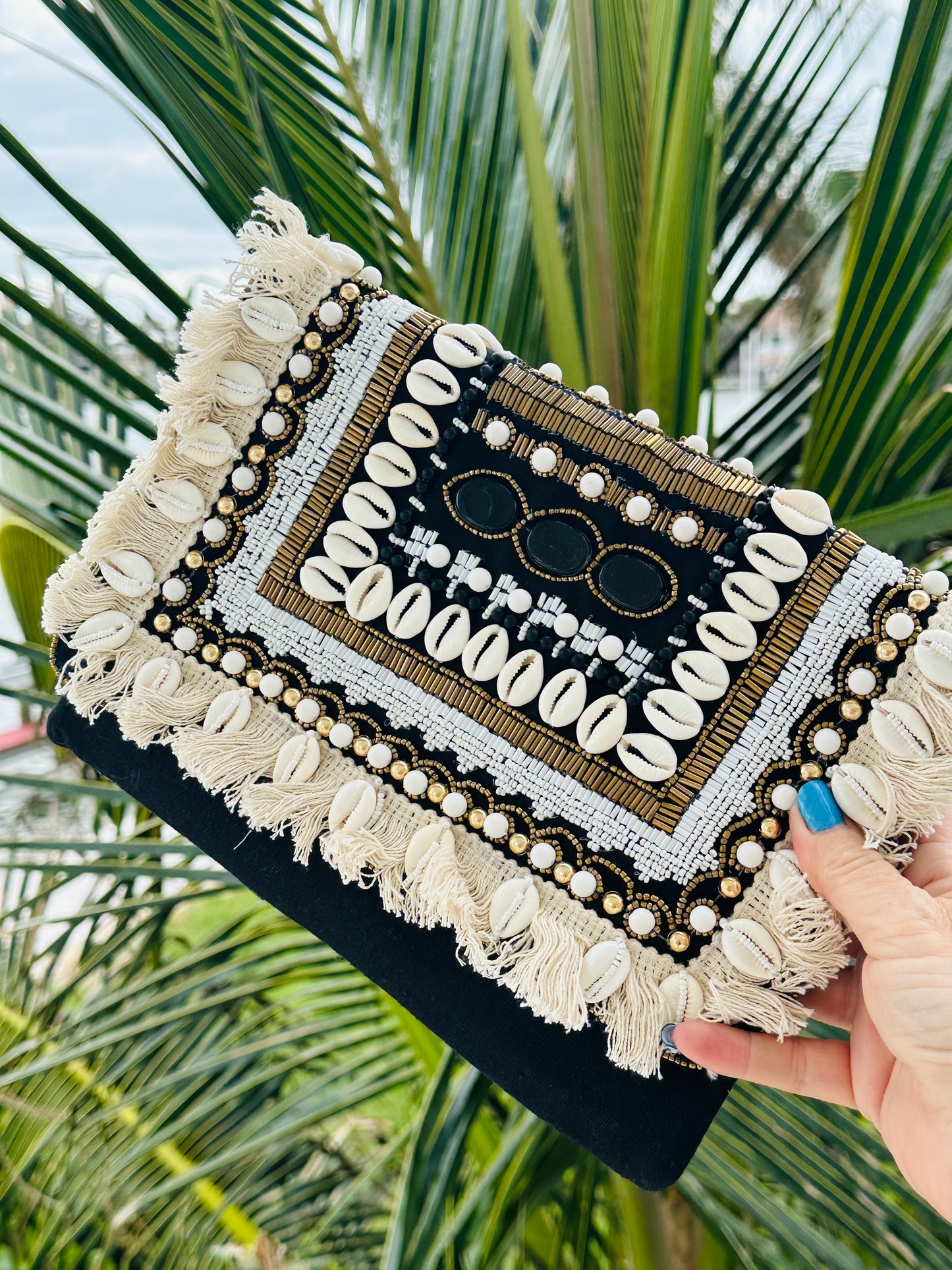 Bohemian Beaded Clutch