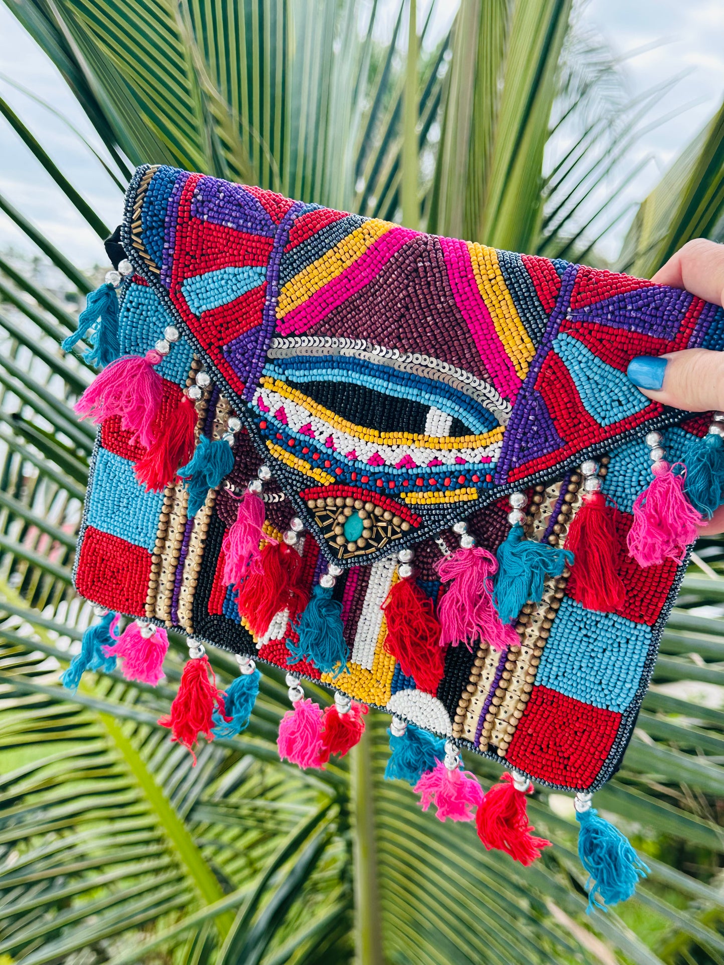 Bohemian Beaded Clutch