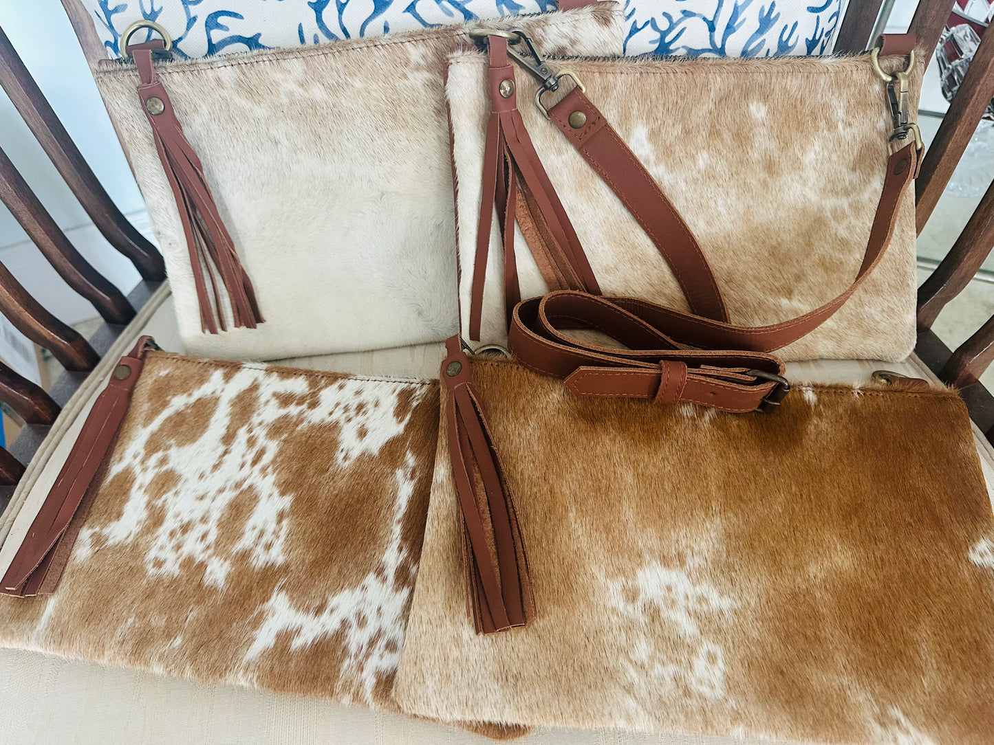 Cowhide Clutch Purse