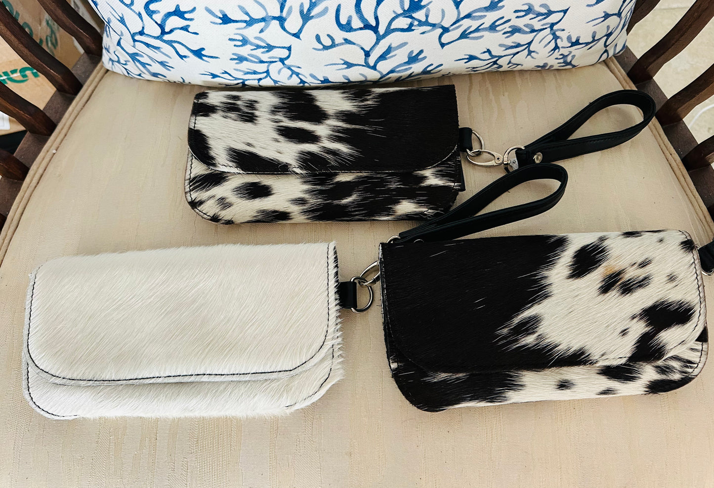 Cowhide Wristlet
