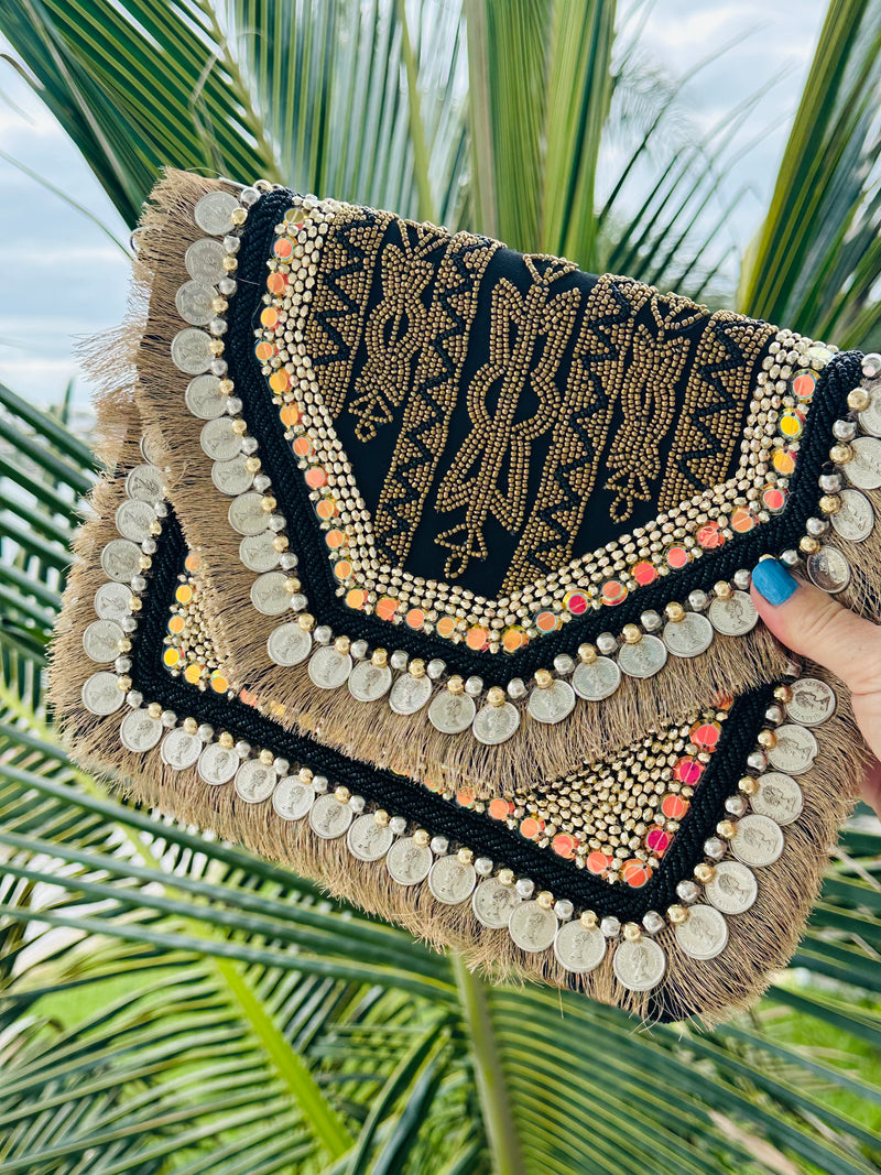 Bohemian Beaded Clutch