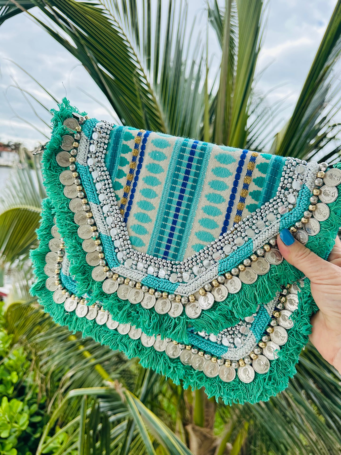 Bohemian Beaded Clutch