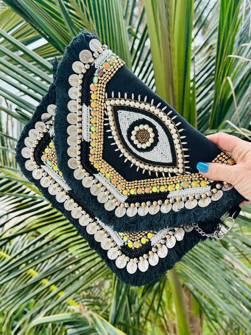 Bohemian Beaded Clutch