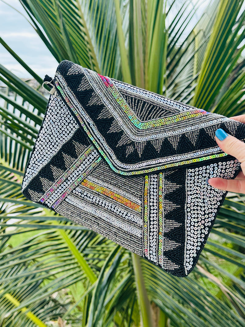 Bohemian Beaded Clutch