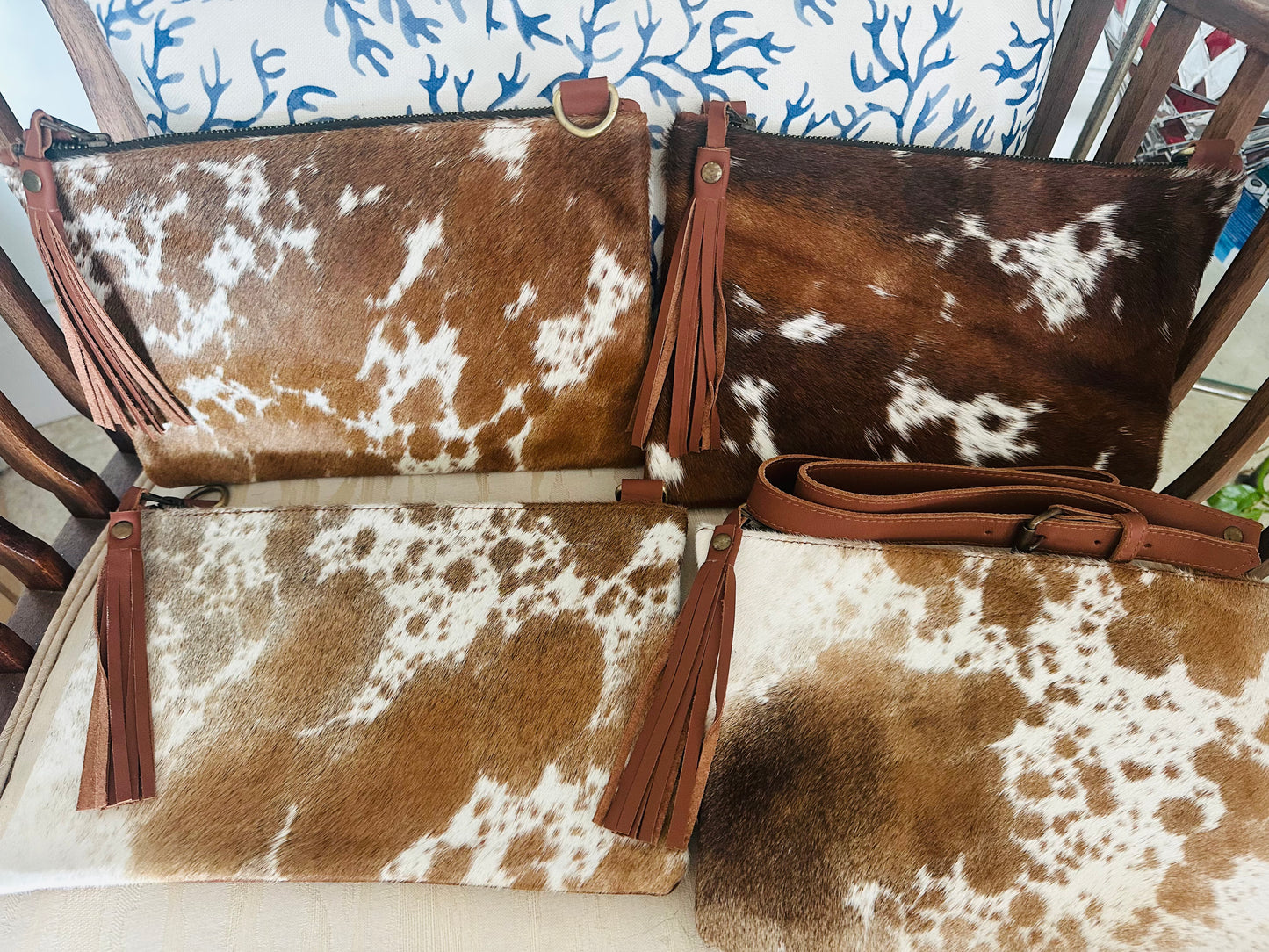 Cowhide Clutch Purse