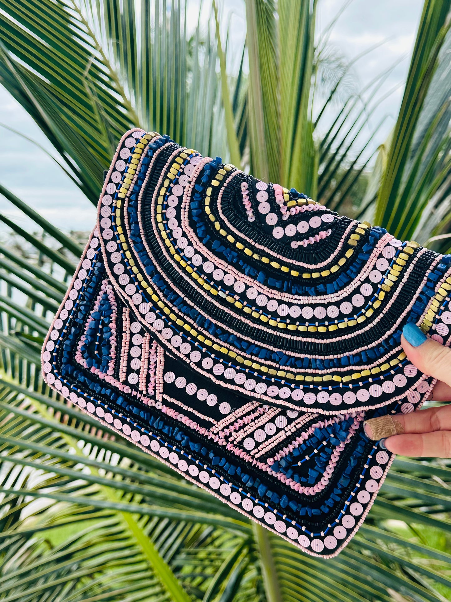 Bohemian Beaded Clutch