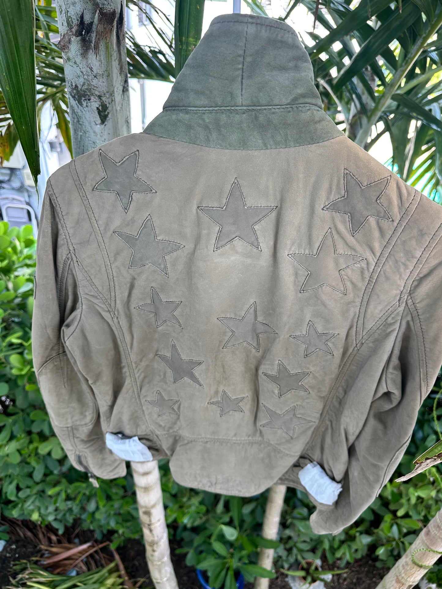 Suede Khaki Christy Leather