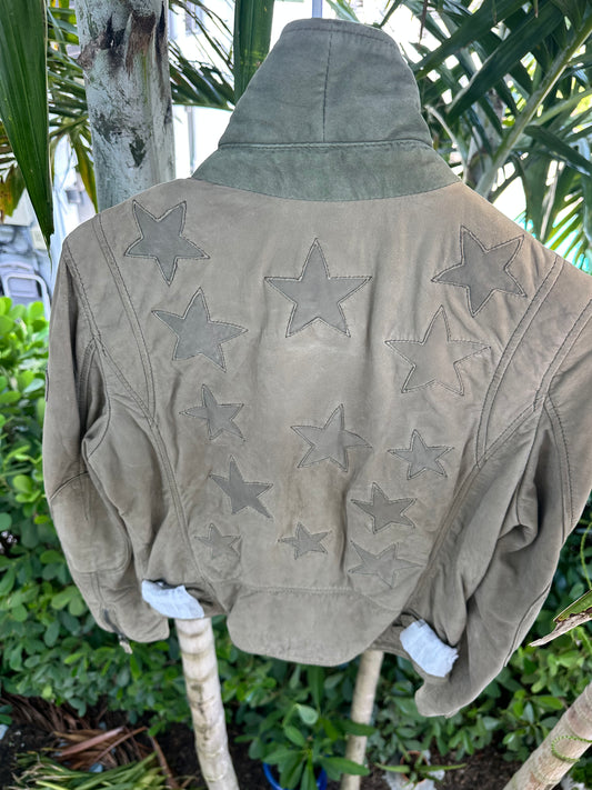 Suede Khaki Christy Leather