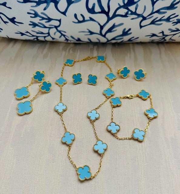 Turquoise Clover Set